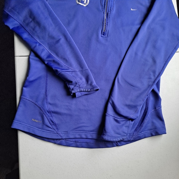 Nike Fit Blue Zip-Up Sweatshirt - Picture 3 of 8